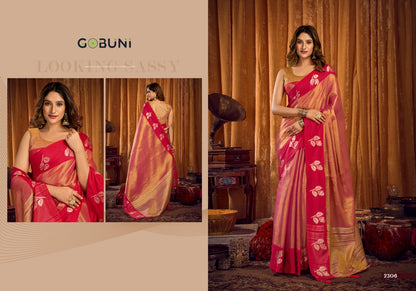Sumathi Gobuni Tissue Sarees Wholesaler