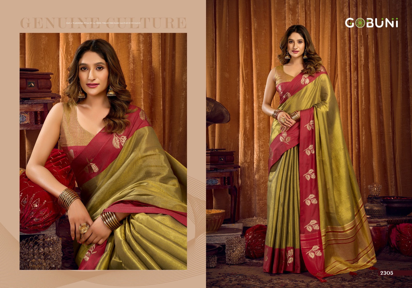 Sumathi Gobuni Tissue Sarees Wholesaler