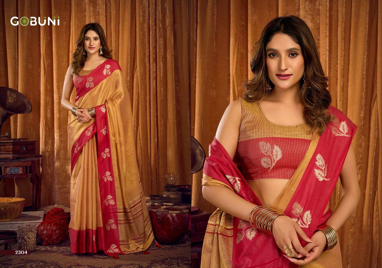Sumathi Gobuni Tissue Sarees Wholesaler