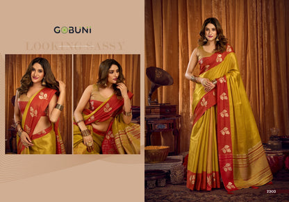 Sumathi Gobuni Tissue Sarees Wholesaler