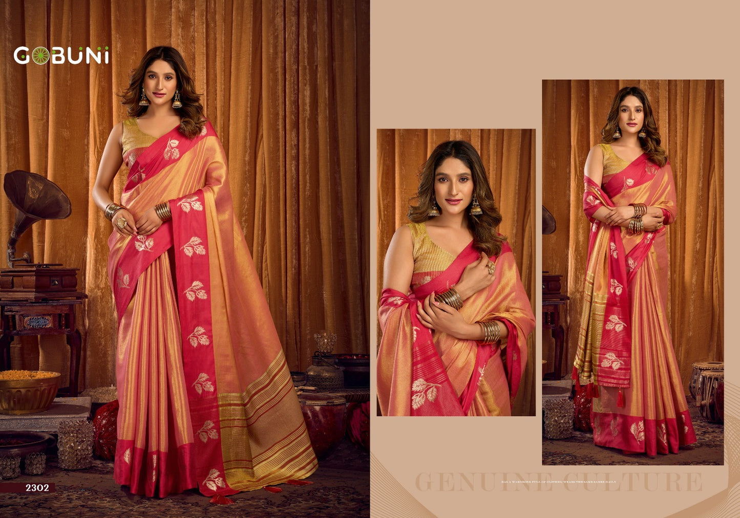Sumathi Gobuni Tissue Sarees Wholesaler