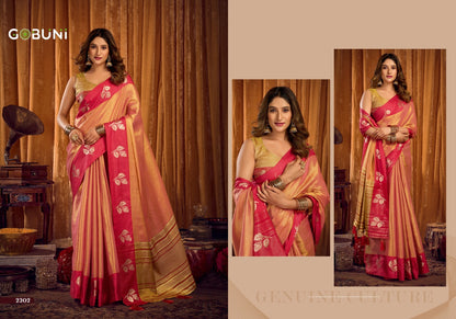Sumathi Gobuni Tissue Sarees Wholesaler
