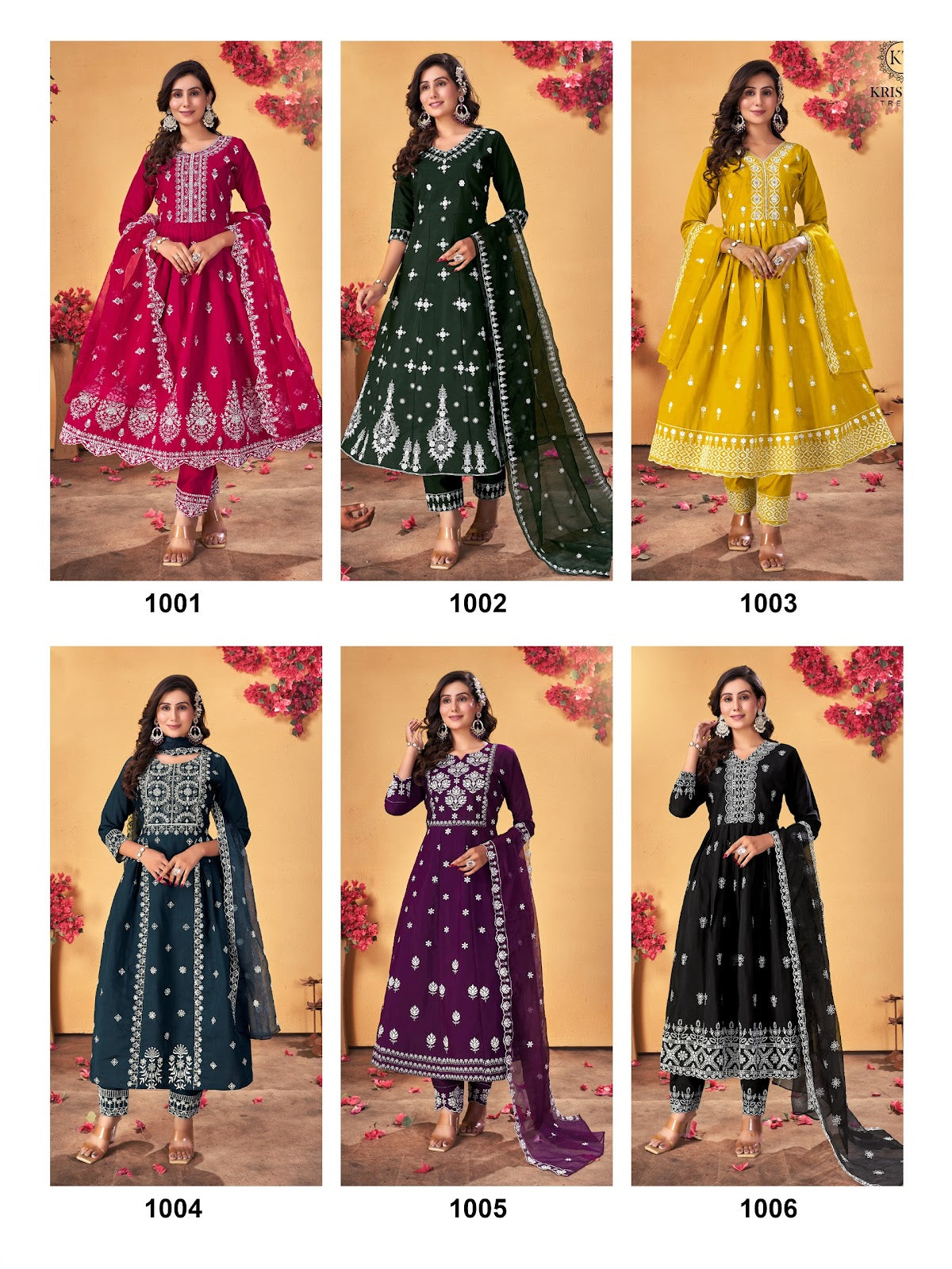 Sumer Fastival Vol 1 Kt Roman Silk Readymade Pant Style Suits Manufacturer Ahmedabad