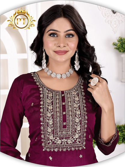 Sumer Special Vol 1 Pt Vichitra Silk Readymade Pant Style Suits Manufacturer India