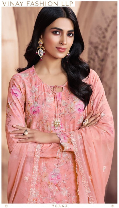 Summedha Kuleesh Vinay Fashion Llp Georgette Pant Style Suits Wholesale Price