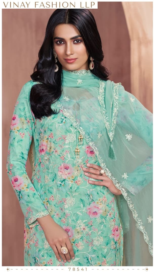 Summedha Kuleesh Vinay Fashion Llp Georgette Pant Style Suits Wholesale Price