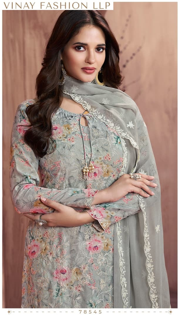 Summedha Kuleesh Vinay Fashion Llp Georgette Pant Style Suits Wholesale Price