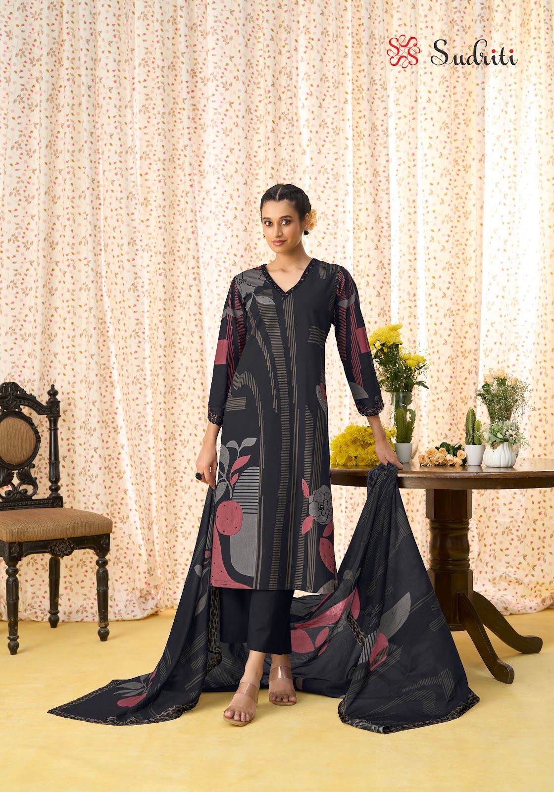 Summer Bazaar Sudriti Sahiba Cotton Lawn Pant Style Suits Supplier Gujarat