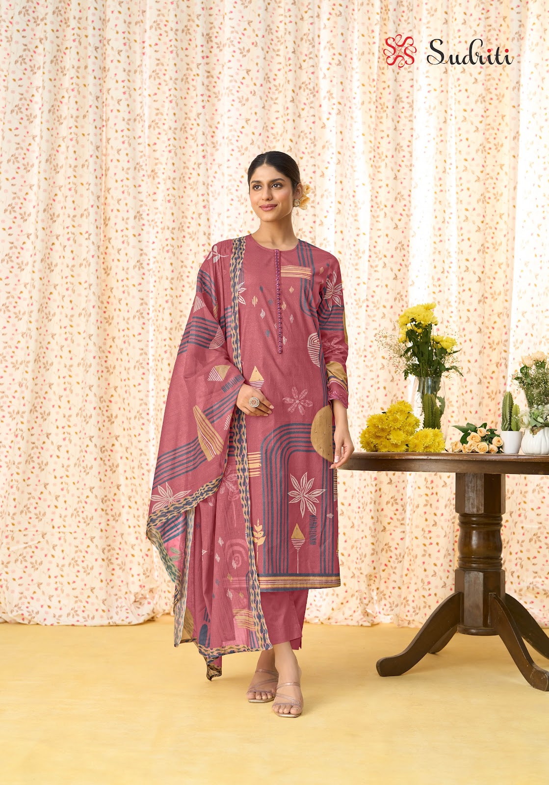 Summer Bazaar Sudriti Sahiba Cotton Lawn Pant Style Suits Supplier Gujarat