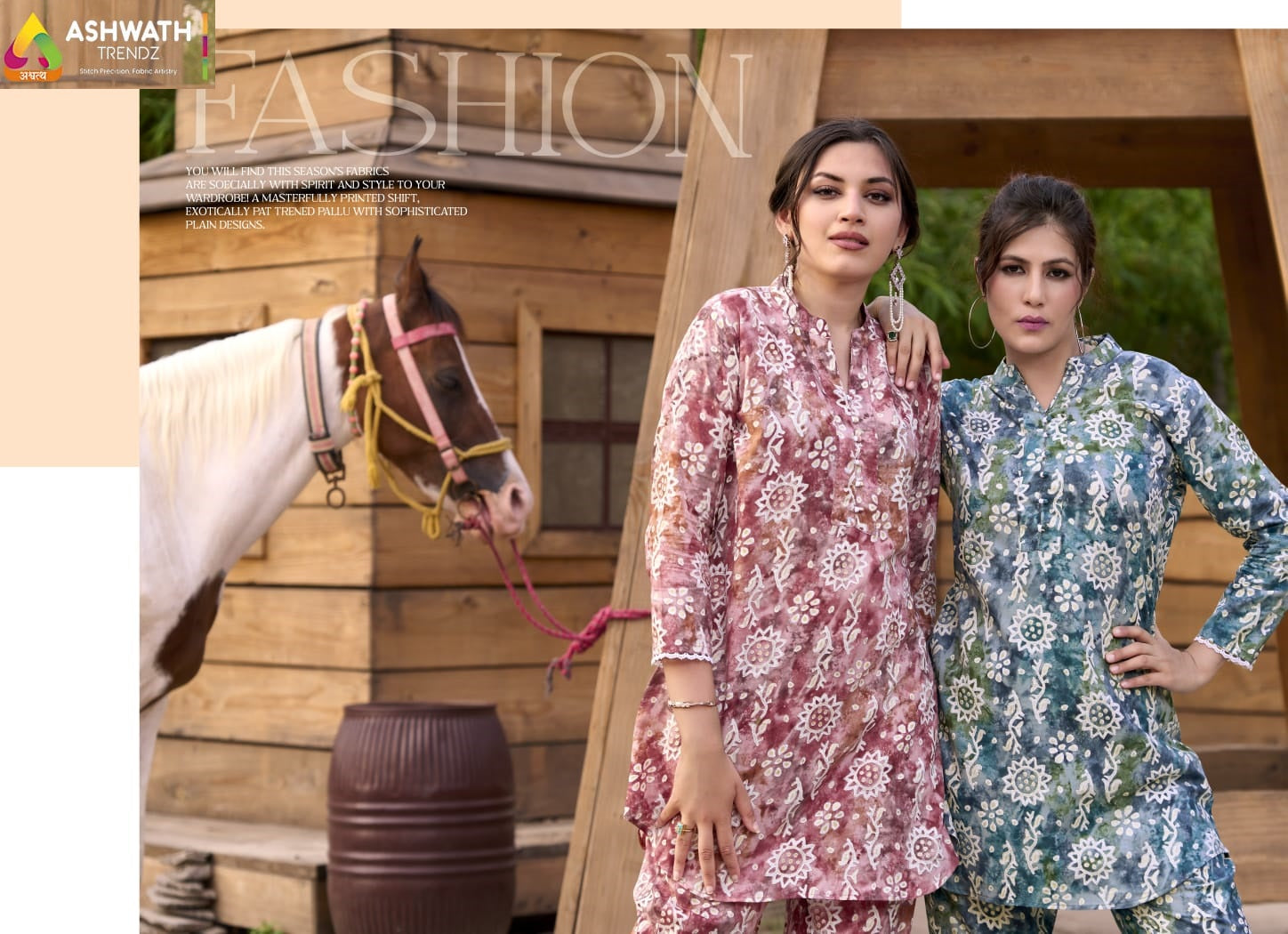 Summer Beats Ashwath Pure Cotton Co Ord Set Wholesaler India