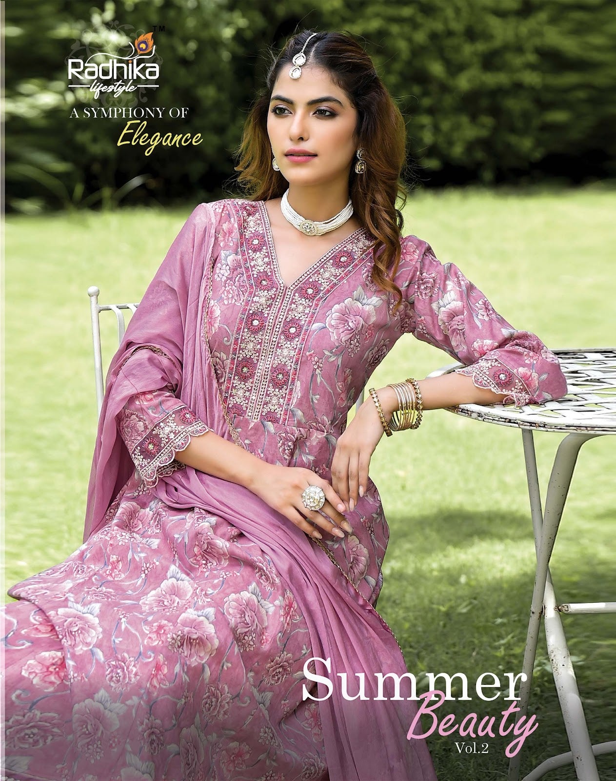Summer Beauty Vol 2 Radhika Lifestyle Heavy Cotton Readymade Anarkali Suits Wholesaler India