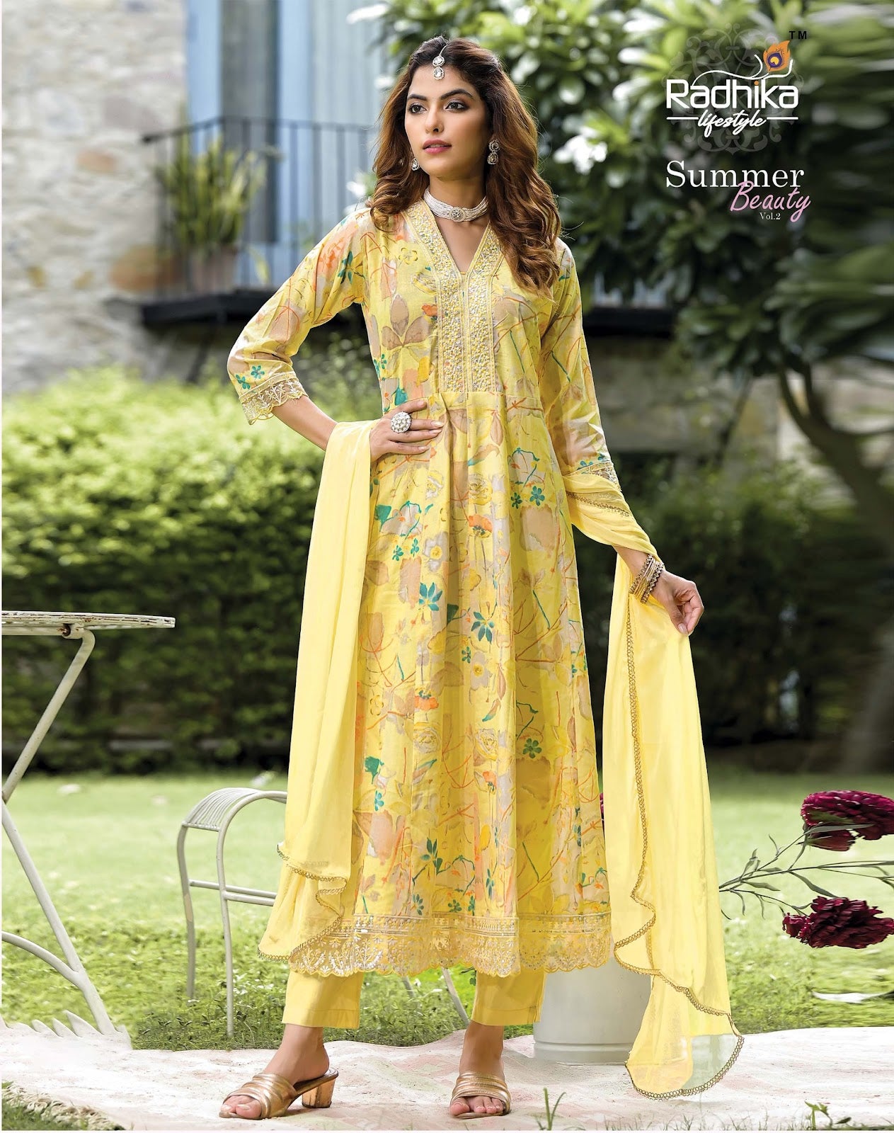 Summer Beauty Vol 2 Radhika Lifestyle Heavy Cotton Readymade Anarkali Suits Wholesaler India