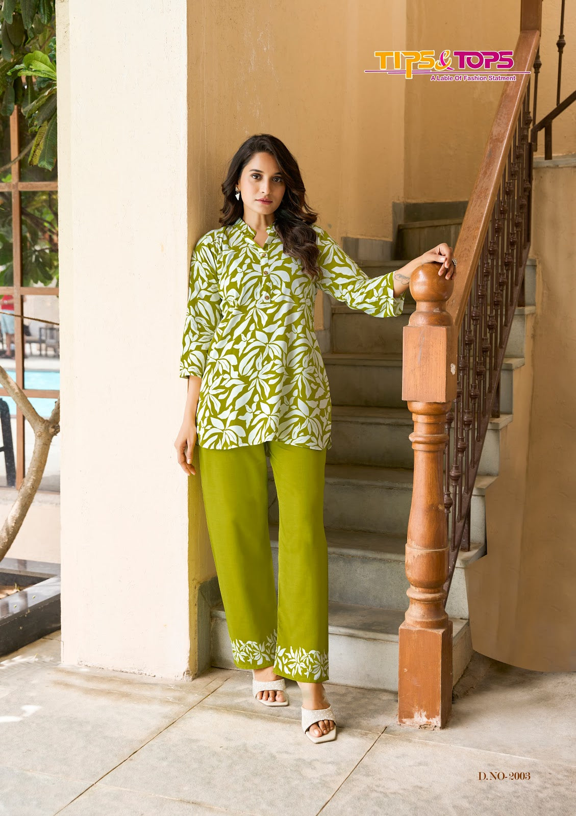 Summer Beauty Vol 2 Tips Tops Reyon Co Ord Set Supplier Gujarat