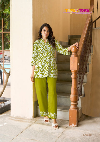 Summer Beauty Vol 2 Tips Tops Reyon Co Ord Set Supplier Gujarat
