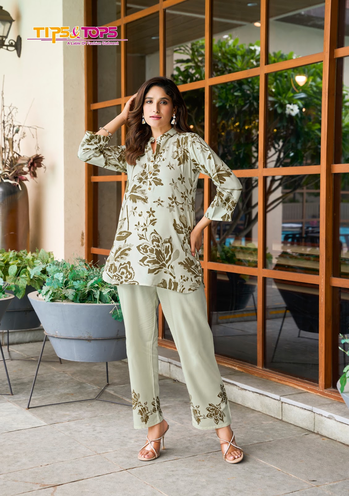Summer Beauty Vol 2 Tips Tops Reyon Co Ord Set Supplier Gujarat