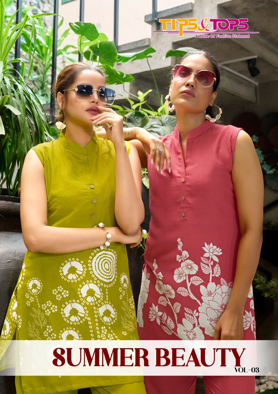 Summer Beauty Vol 3 Tips Tops Reyon Co Ord Set Exporter Ahmedabad