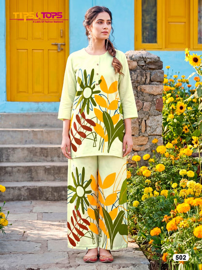 Summer Beauty Vol 5 Tips Tops Reyon Co Ord Set Wholesale