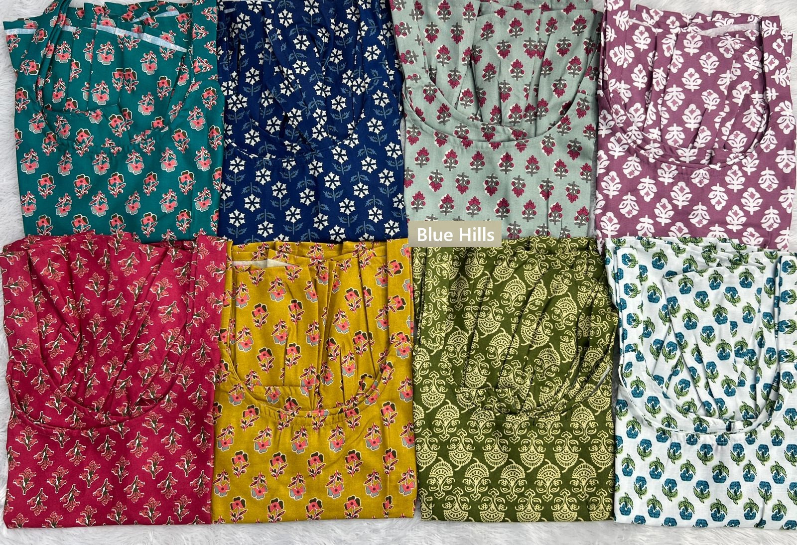 Summer Blue Hills Cotton Stylish Short Tops Exporter Gujarat