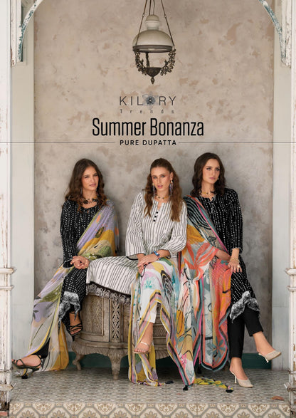 Summer Bonanza Kilory Lawn Cotton Pant Style Suits Wholesale Rate