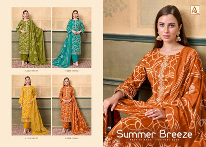 Summer Breeze Alok Zam Cotton Karachi Salwar Suits Wholesale Price