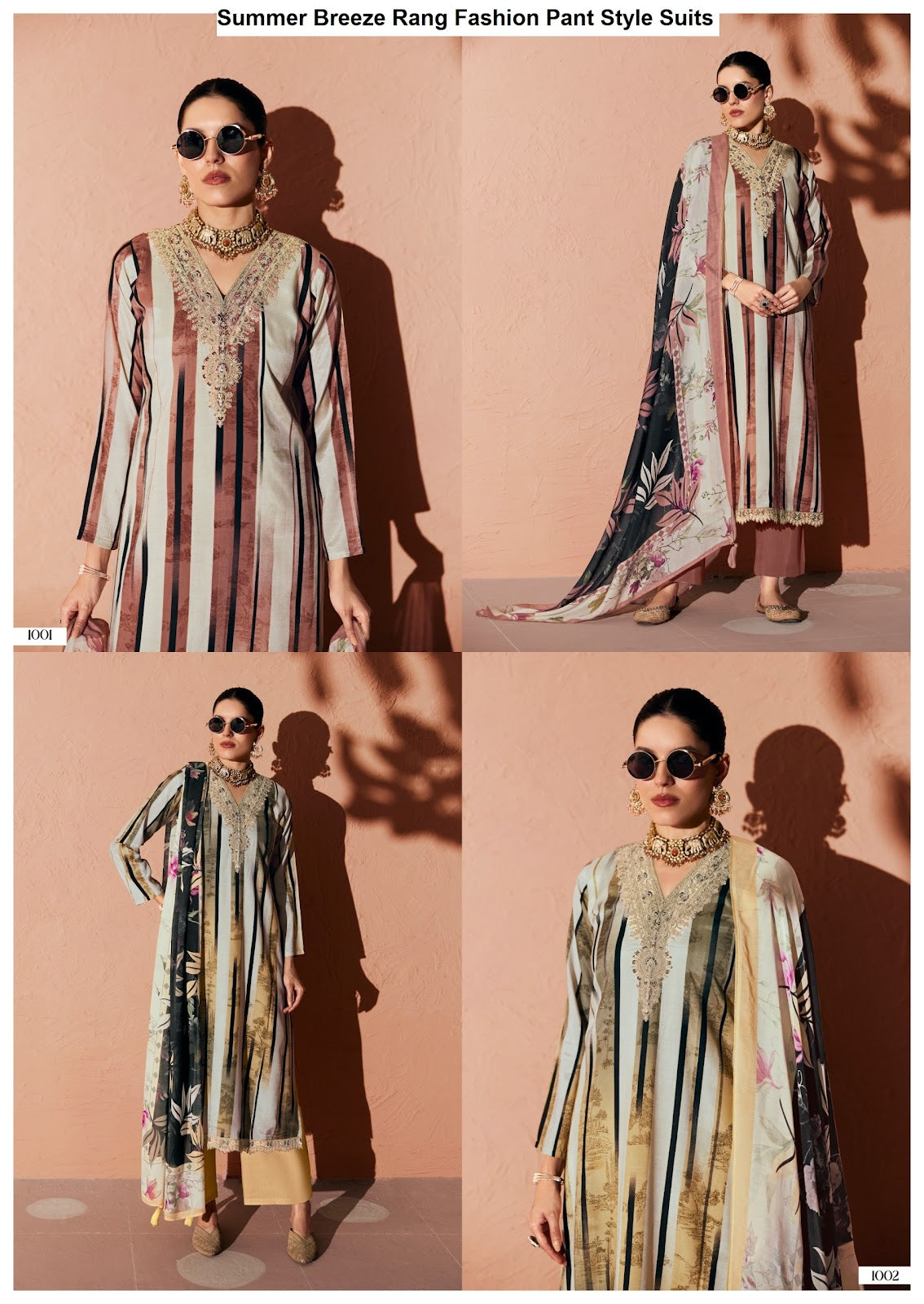 Summer Breeze Rang Fashion Viscose Muslin Pant Style Suits Supplier India
