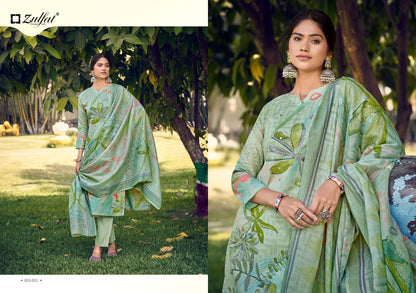 Summer Breeze Vol 2. Zulfat Designer Cotton Karachi Salwar Suits Exporter Ahmedabad