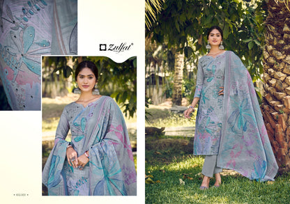 Summer Breeze Vol 2. Zulfat Designer Cotton Karachi Salwar Suits Exporter Ahmedabad