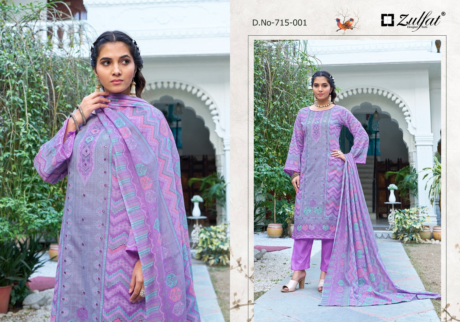 Summer Breeze Vol 3 Zulfat Designer Cotton Karachi Salwar Suits Wholesaler Ahmedabad