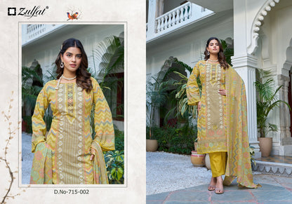 Summer Breeze Vol 3 Zulfat Designer Cotton Karachi Salwar Suits Wholesaler Ahmedabad