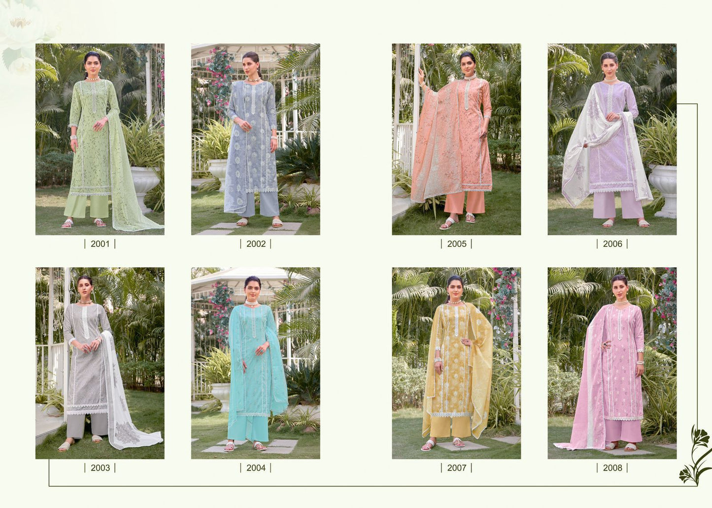 Summer Candy Once Again Salvi Fashion Pure Lawn Pant Style Suits Wholesaler Ahmedabad