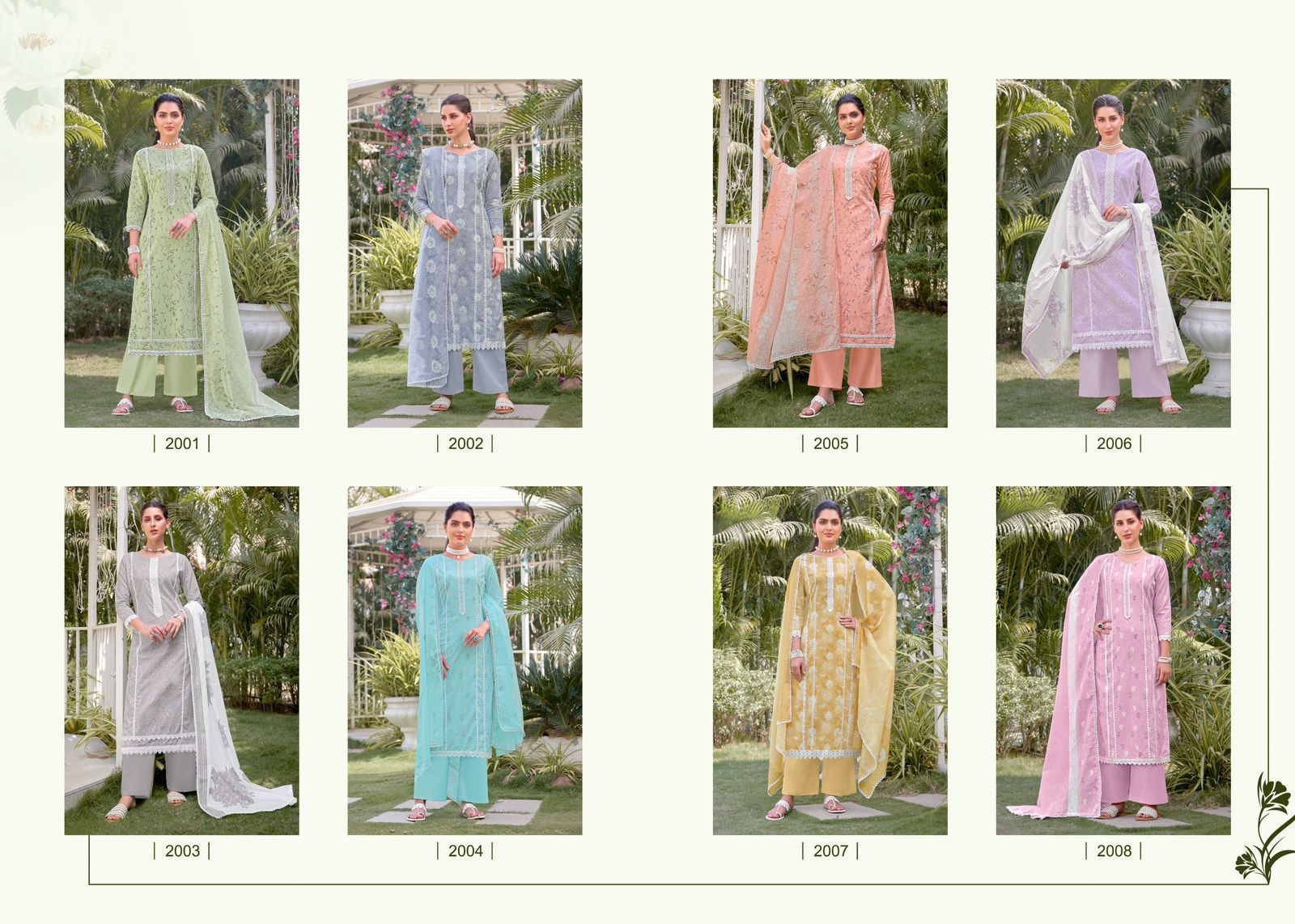 Summer Candy Once Again Salvi Fashion Pure Lawn Pant Style Suits Wholesaler Ahmedabad