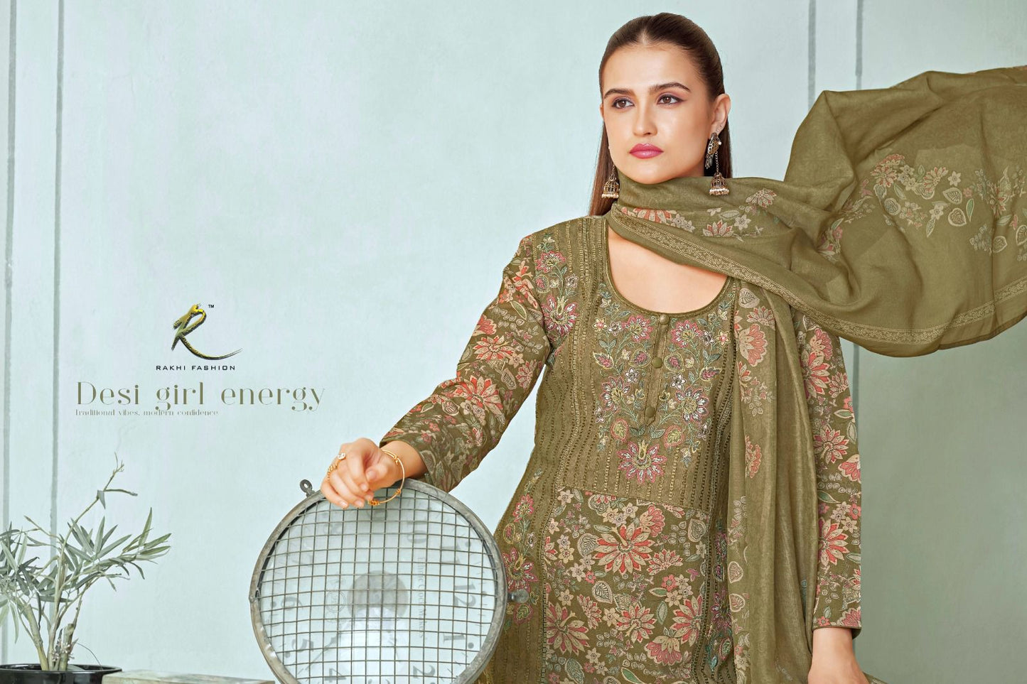 Summer Carnival 73426 Rakhi Fashion Linen Pant Style Suits Exporter