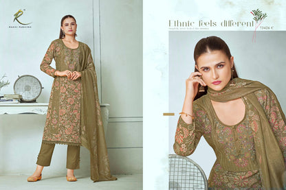 Summer Carnival 73426 Rakhi Fashion Linen Pant Style Suits Exporter
