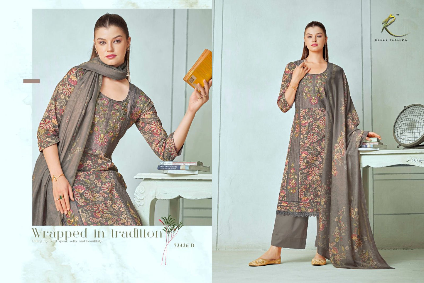 Summer Carnival 73426 Rakhi Fashion Linen Pant Style Suits Exporter