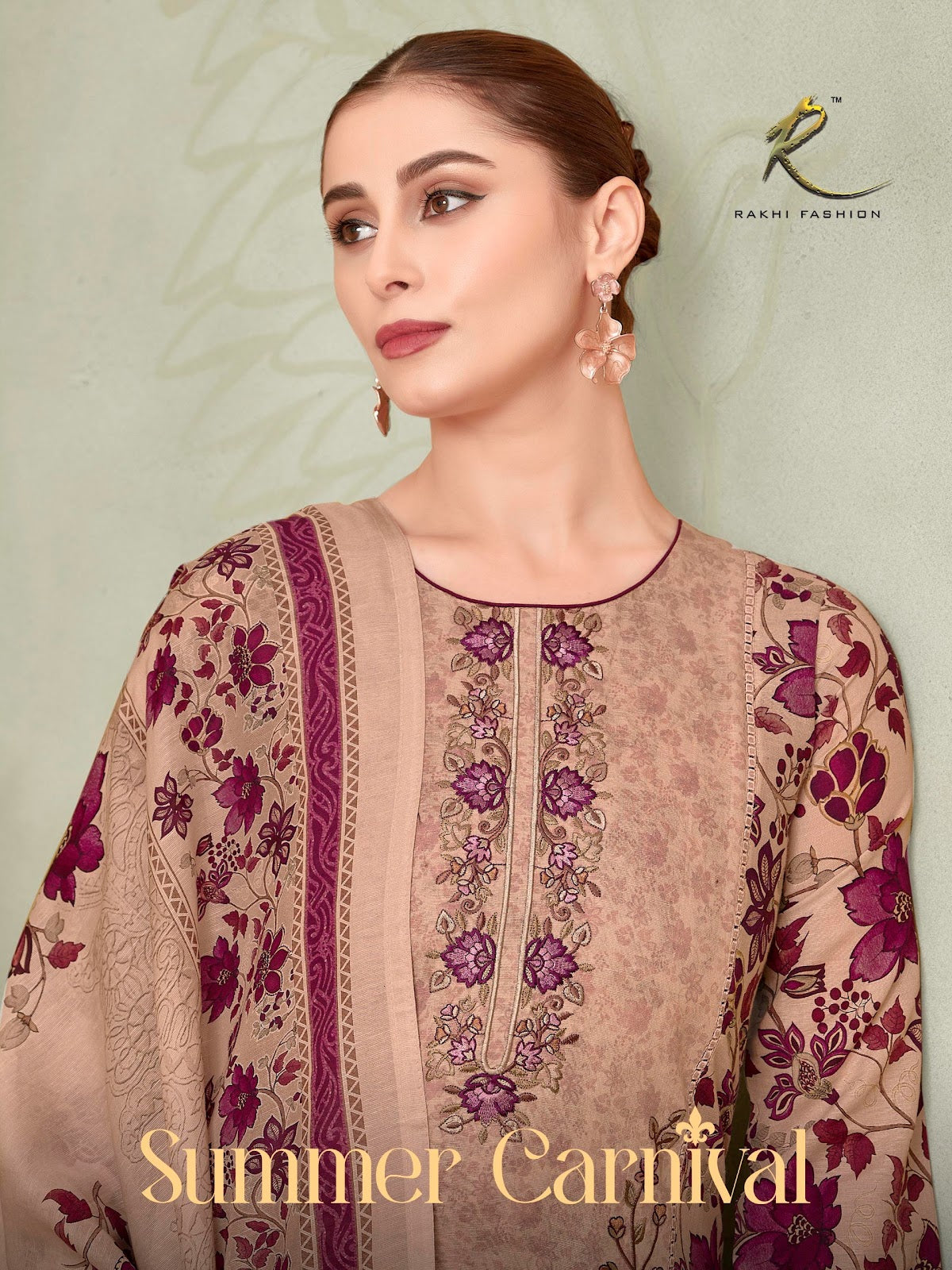 Summer Carnival 73477 Rakhi Fashion Linen Pant Style Suits Wholesale Price