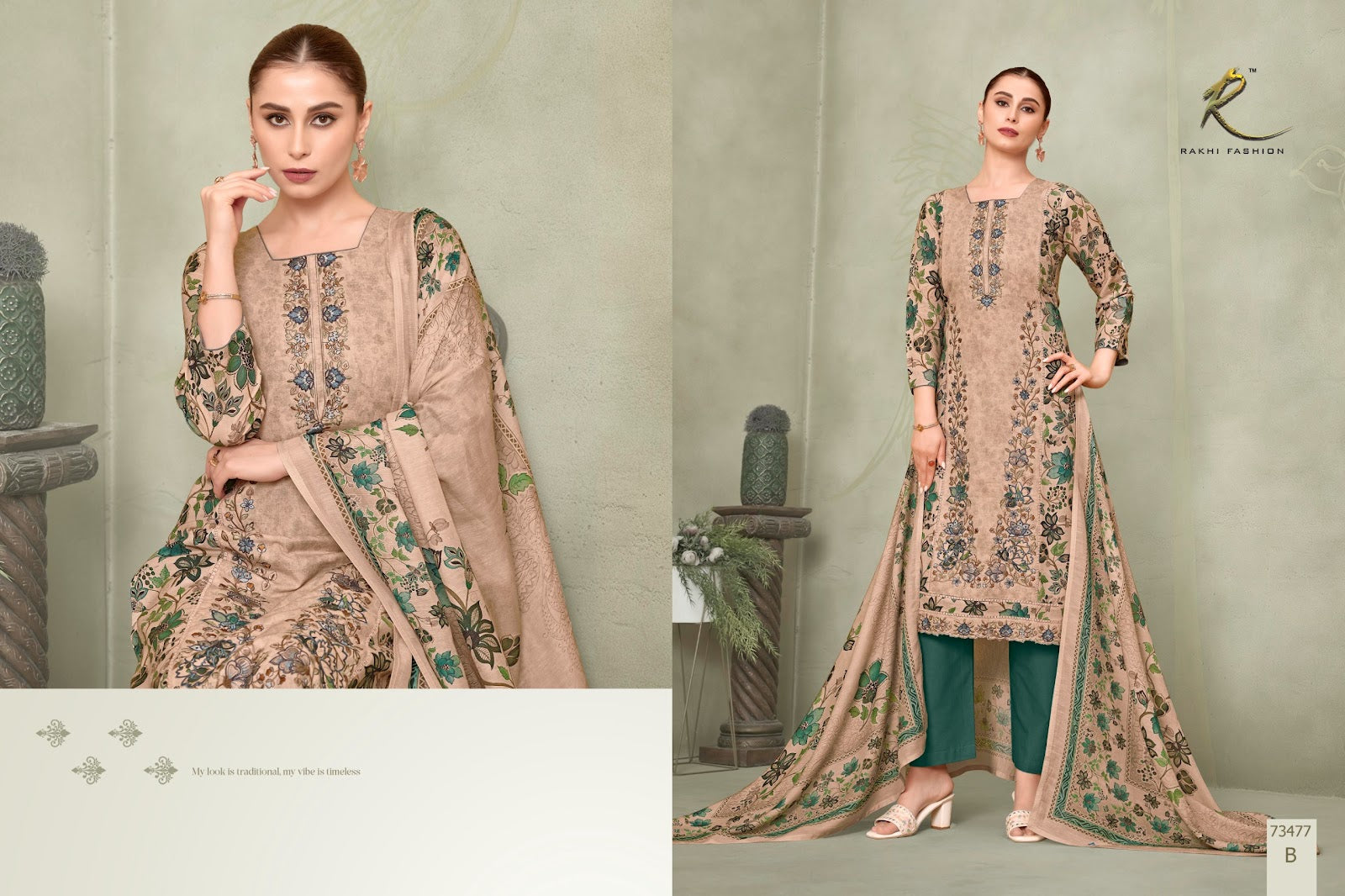 Summer Carnival 73477 Rakhi Fashion Linen Pant Style Suits Wholesale Price