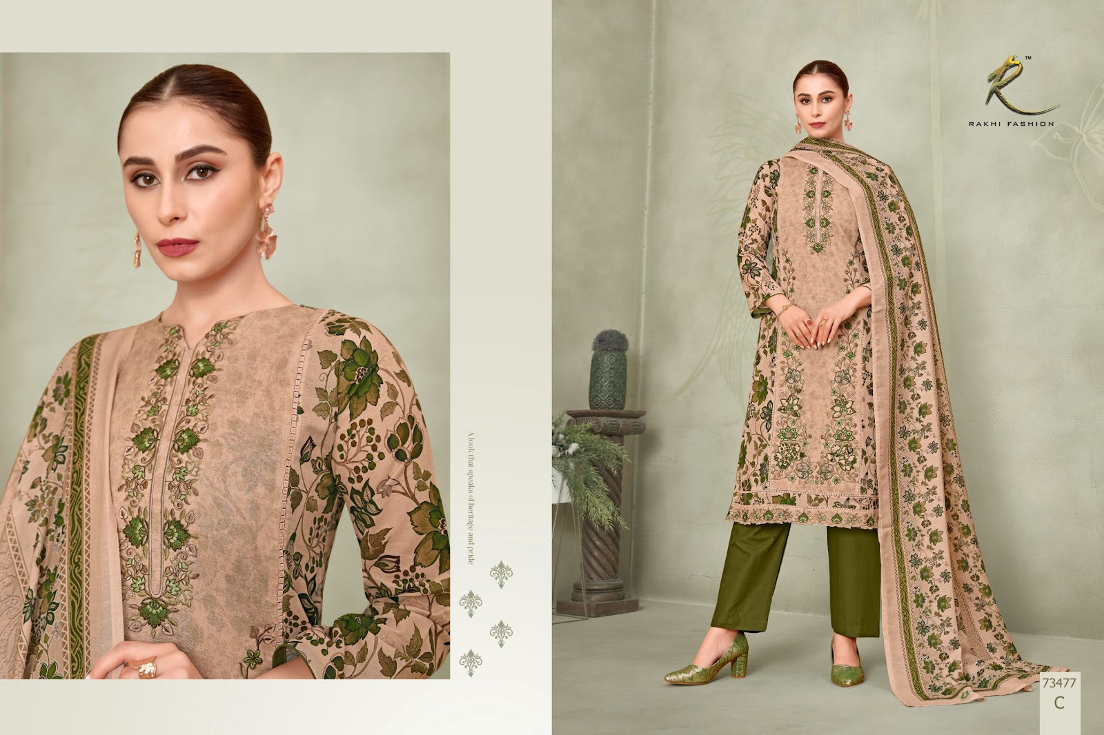 Summer Carnival 73477 Rakhi Fashion Linen Pant Style Suits Wholesale Price
