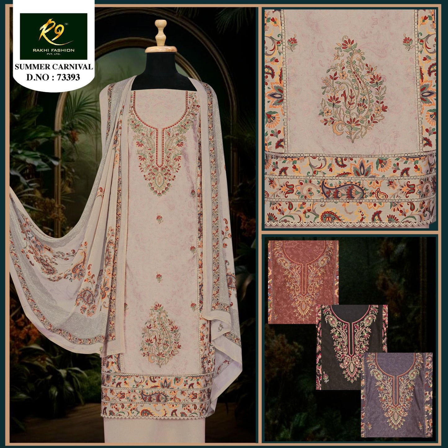 Summer Carnival Rakhi Fashion Soft Cotton Salwar Suits Supplier