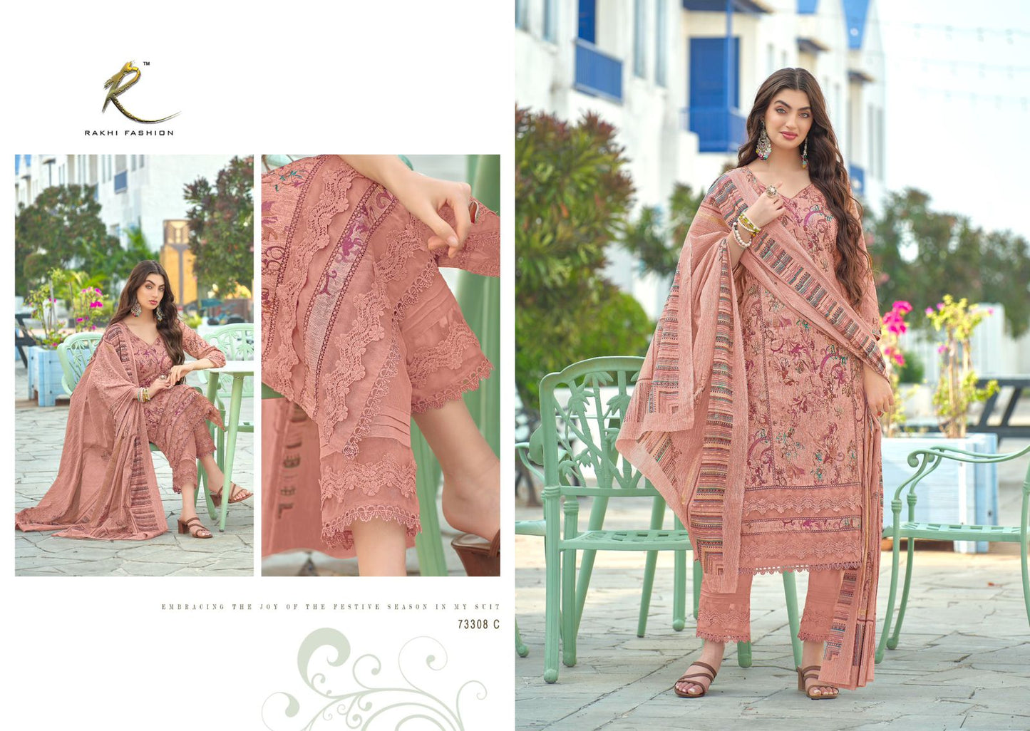 Summer Cocktail Rakhi Fashion Cotton Pant Style Suits Supplier