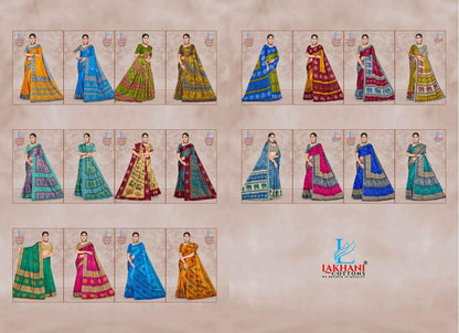 Summer Collection Vol 4 Lakhani Cotton Sarees Wholesale Price