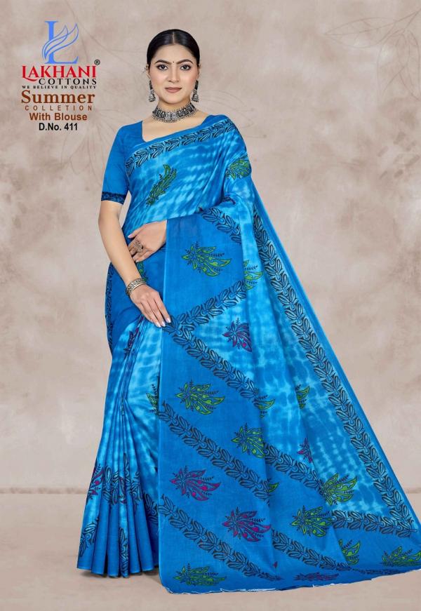 Summer Collection Vol 4 Lakhani Cotton Sarees Wholesale Price