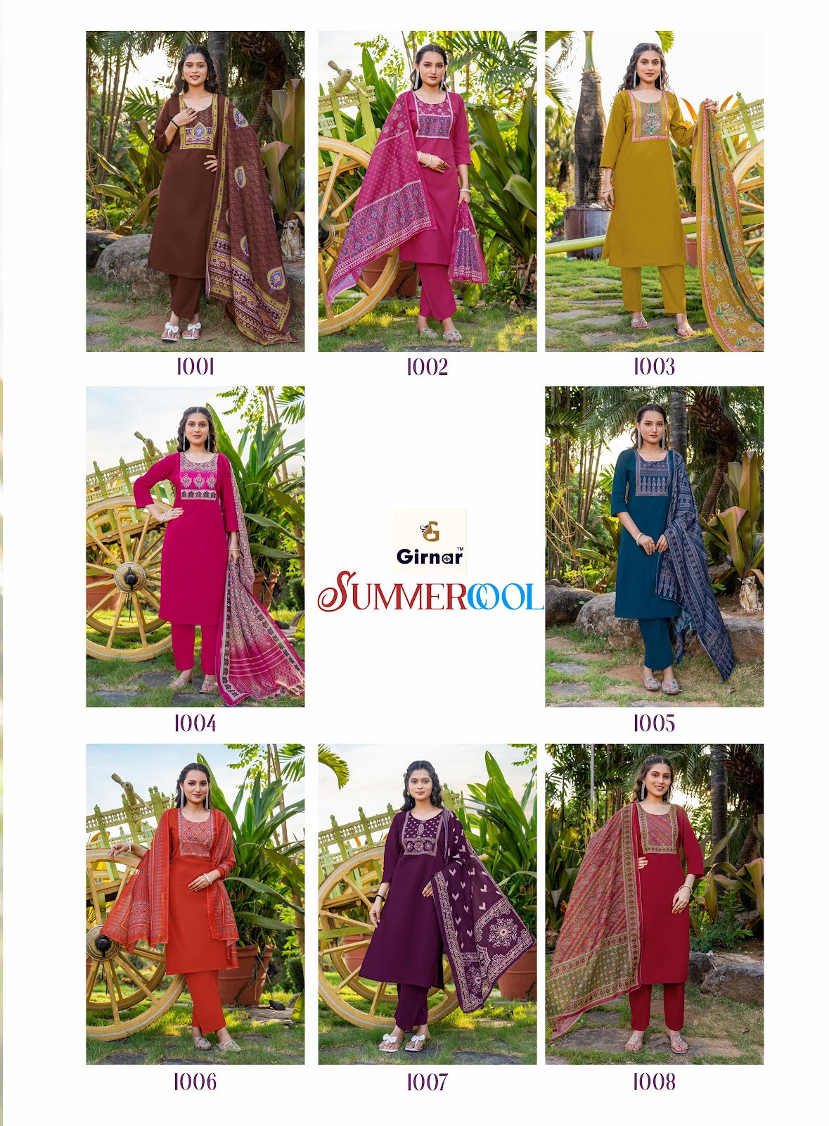Summer Cool Vol 1 Girnar Dhabu Cotton Readymade Pant Style Suits Exporter Gujarat