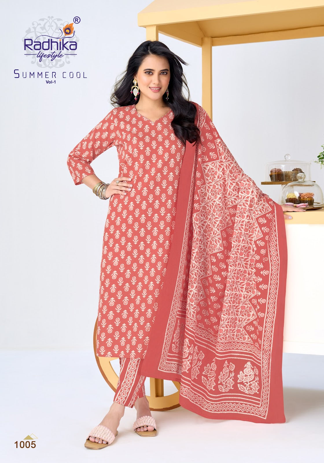 Summer Cool Vol 1 Radhika Lifestyle Readymade Cotton Pant Suits Supplier