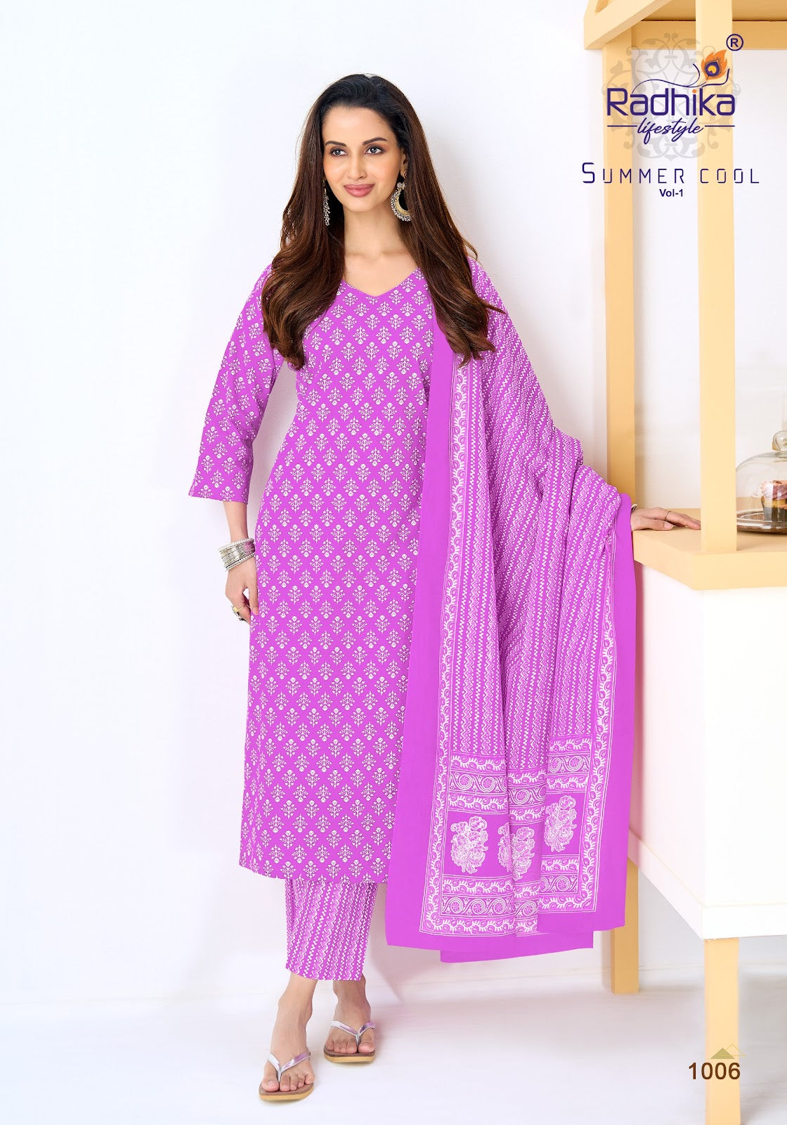 Summer Cool Vol 1 Radhika Lifestyle Readymade Cotton Pant Suits Supplier
