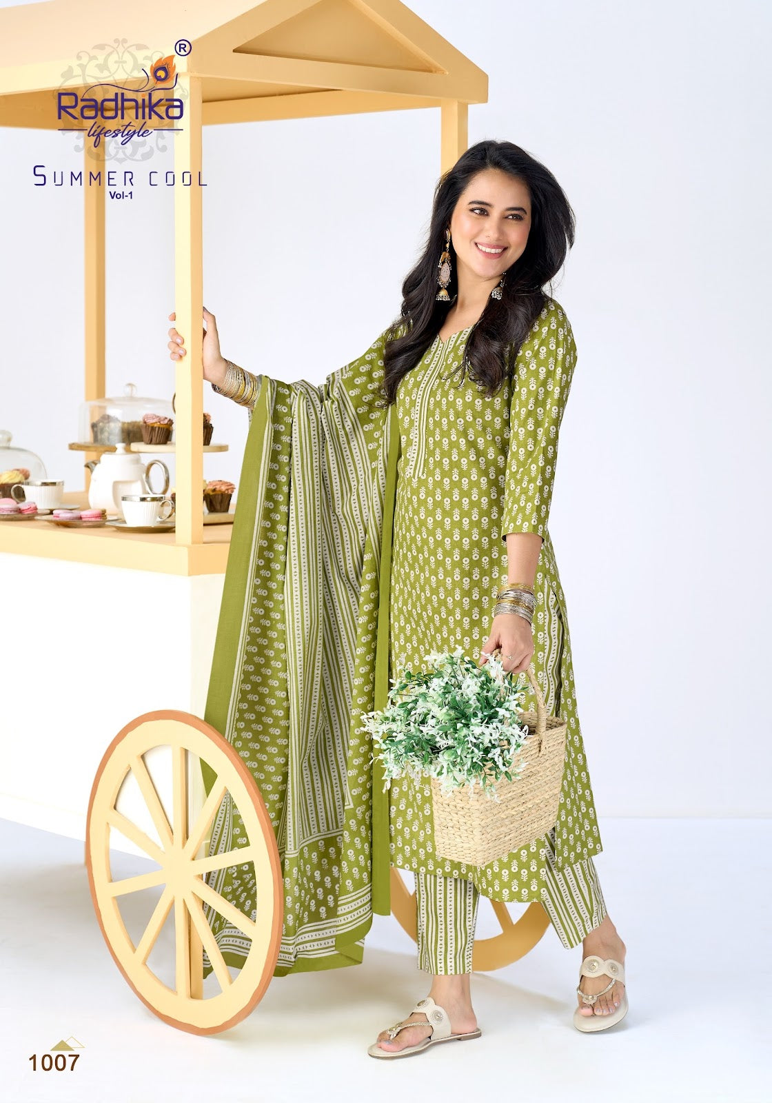 Summer Cool Vol 1 Radhika Lifestyle Readymade Cotton Pant Suits Supplier