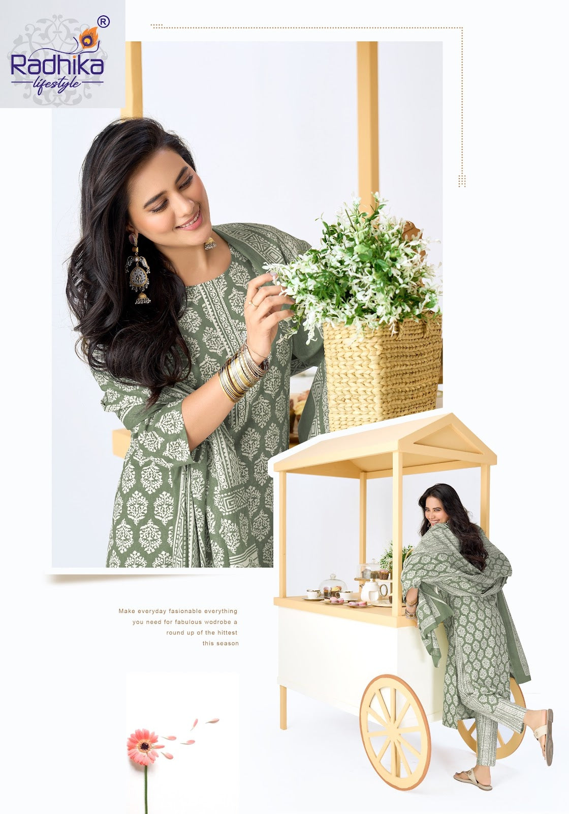 Summer Cool Vol 1 Radhika Lifestyle Readymade Cotton Pant Suits Supplier