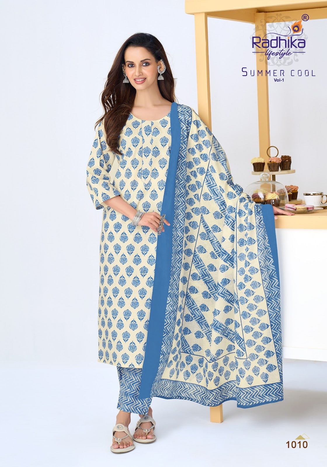 Summer Cool Vol 1 Radhika Lifestyle Readymade Cotton Pant Suits Supplier