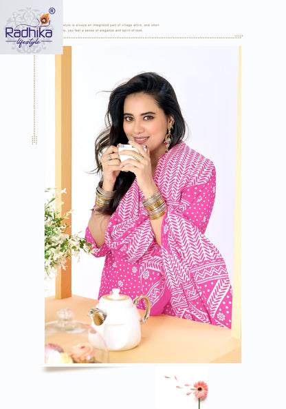Summer Cool Vol 1 Radhika Lifestyle Readymade Cotton Pant Suits Supplier