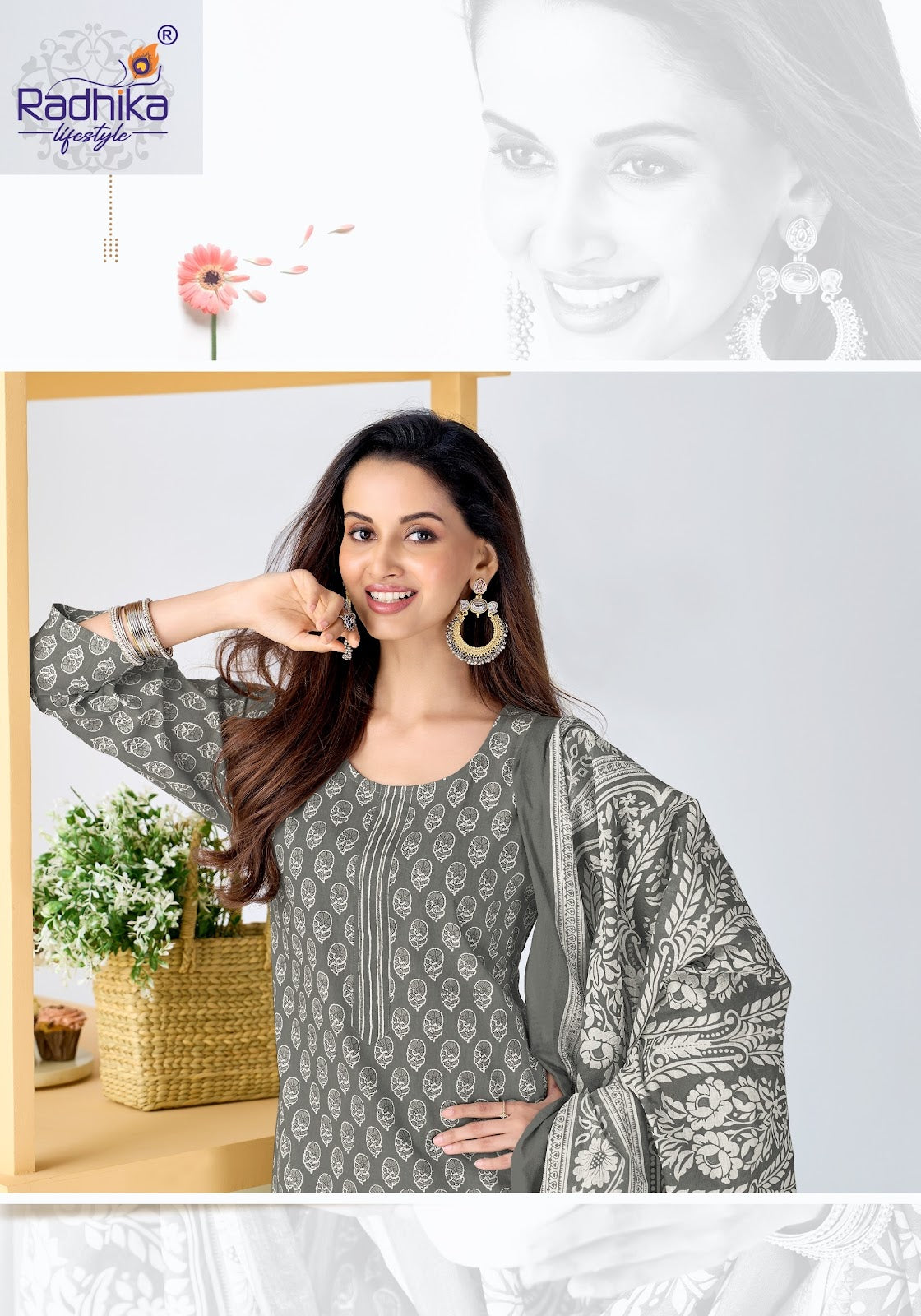 Summer Cool Vol 1 Radhika Lifestyle Readymade Cotton Pant Suits Supplier