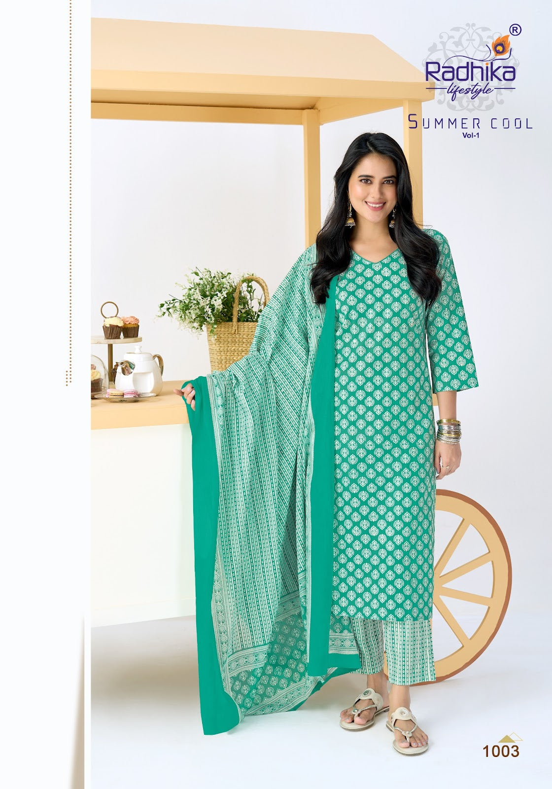 Summer Cool Vol 1 Radhika Lifestyle Readymade Cotton Pant Suits Supplier
